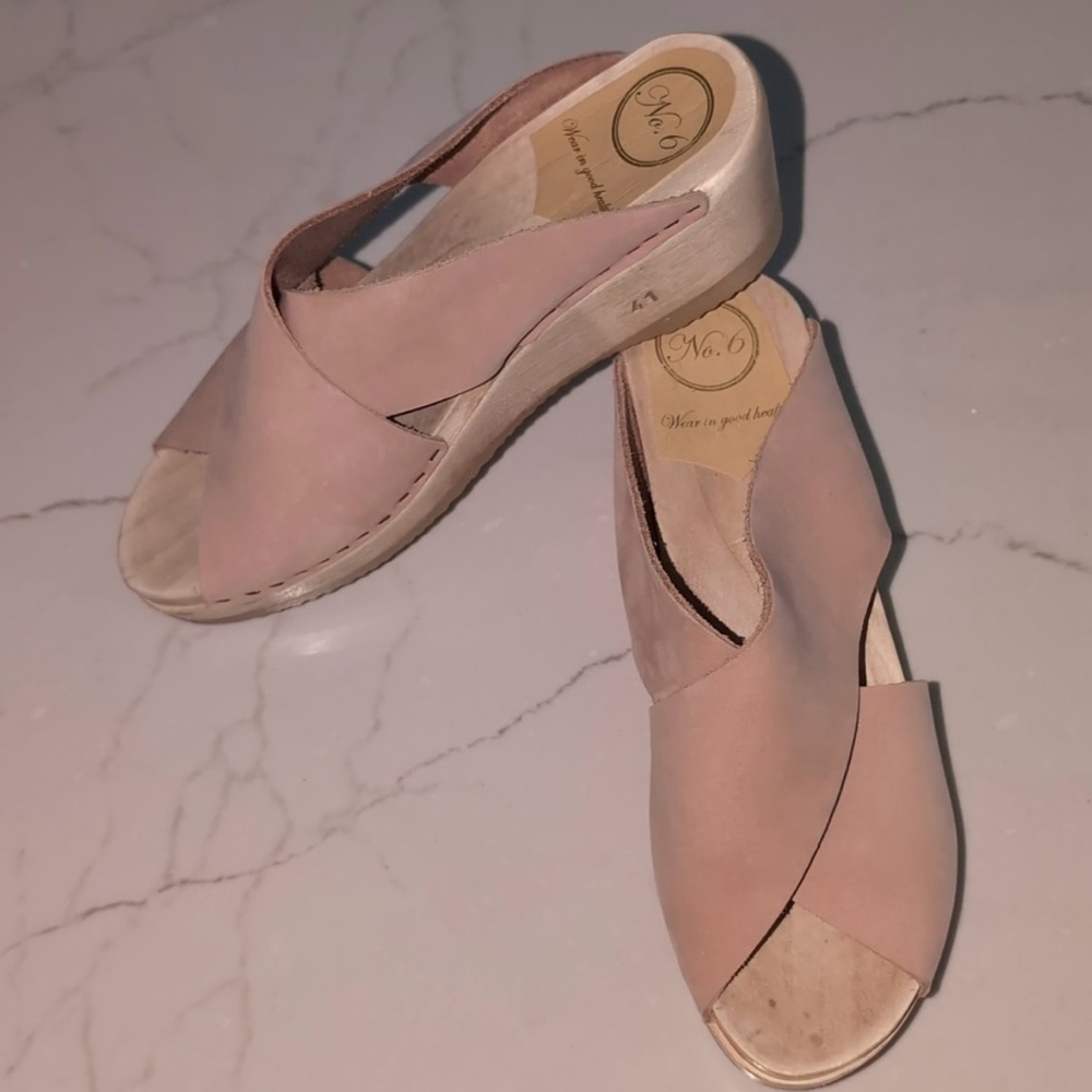 No. 6 Friday Wedge Shoe in Natural